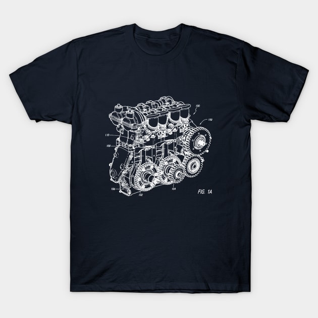 Engine Schematic T-Shirt by Woah_Jonny